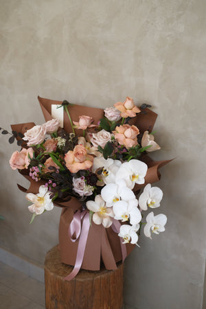 Omakase - Coffee on the Agenda Vase Arrangement by Bamboo Green Florist, Penang, photo 2