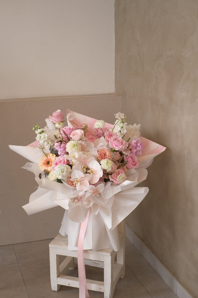 Ballerina Slipper Hydrangea Bouquet by Bamboo Green Florist, Penang