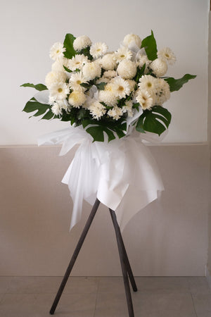 Blessings of the Earth Condolence Wreath by Bamboo Green Florist, Penang