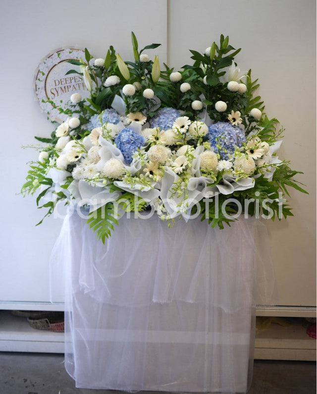 Boundless Peace Condolence Wreath by Bamboo Green Florist, Penang