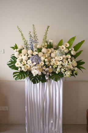 Bralette Condolence Wreath by Bamboo Green Florist, Penang
