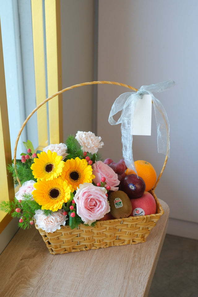 Brixton Fruit & Flower Basket by Bamboo Green Florist, Penang