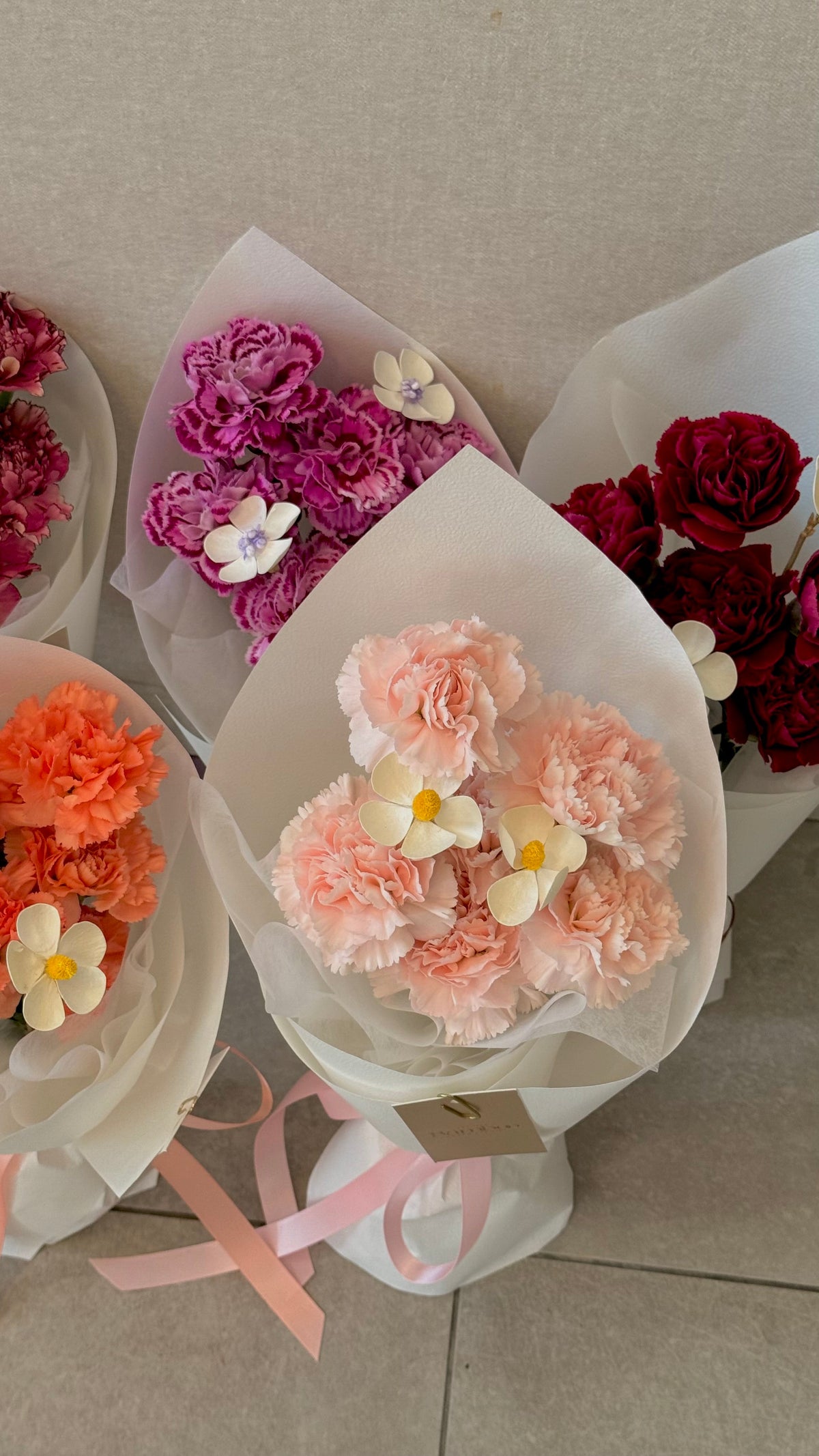 Carnation Ensemble by Bamboo Green Florist, Penang, photo 2