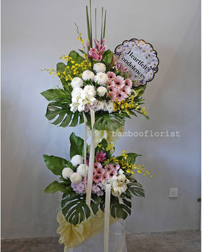 Ringed By Love Condolence Wreath by Bamboo Green Florist, Penang