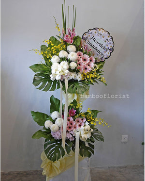 Ringed By Love Condolence Wreath by Bamboo Green Florist, Penang