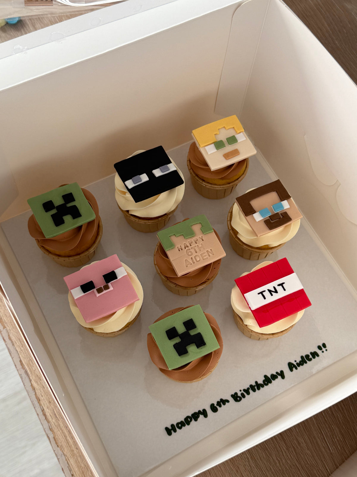 Minecraft Cupcakes by Bamboo Green Florist, Penang