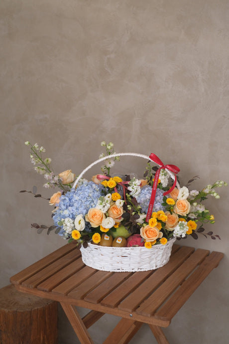 California Greatness Fruit & Flower Basket by Bamboo Green Florist, Penang