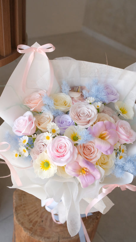 Candy Blossom- Soap Flowers Soap Flower Bouquet by Bamboo Green Florist, Penang, photo 2