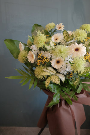 Comfort Green Condolence Wreath by Bamboo Green Florist, Penang, photo 3