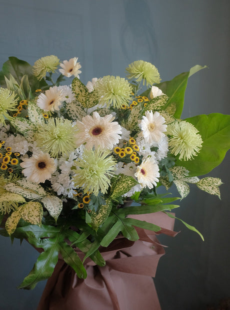 Comfort Green Condolence Wreath by Bamboo Green Florist, Penang, photo 2