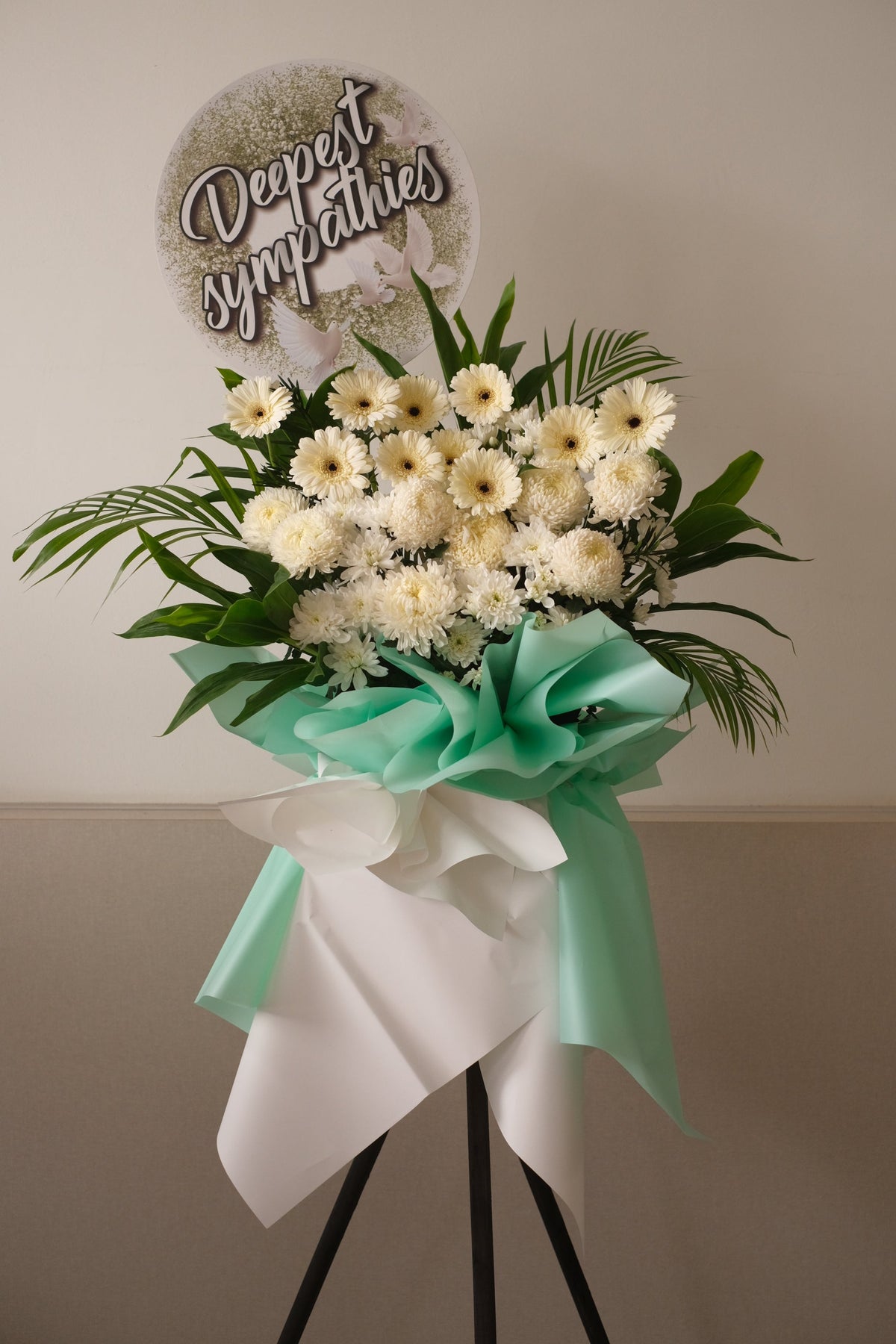 Cornwall Condolence Wreath by Bamboo Green Florist, Penang