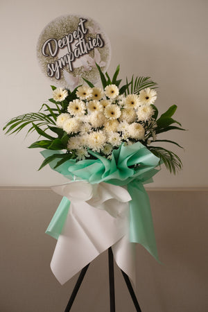 Cornwall Condolence Wreath by Bamboo Green Florist, Penang