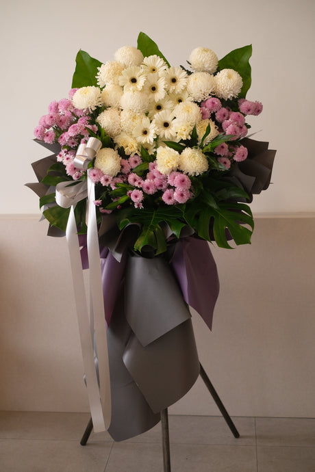 Plato Condolence Flowers by Bamboo Green Florist, Penang