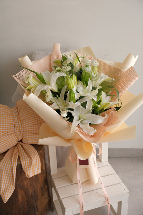 Brooks Lily Bouquet by Bamboo Green Florist, Penang, photo 4