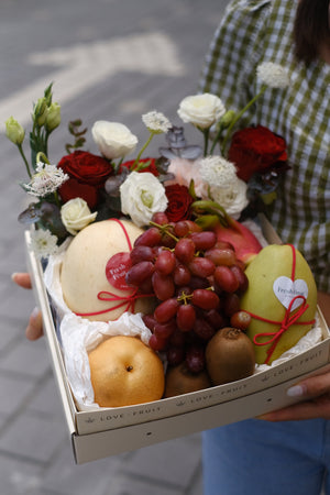 Summer Bling Fruit & Flower Basket by Bamboo Green Florist, Penang, photo 4