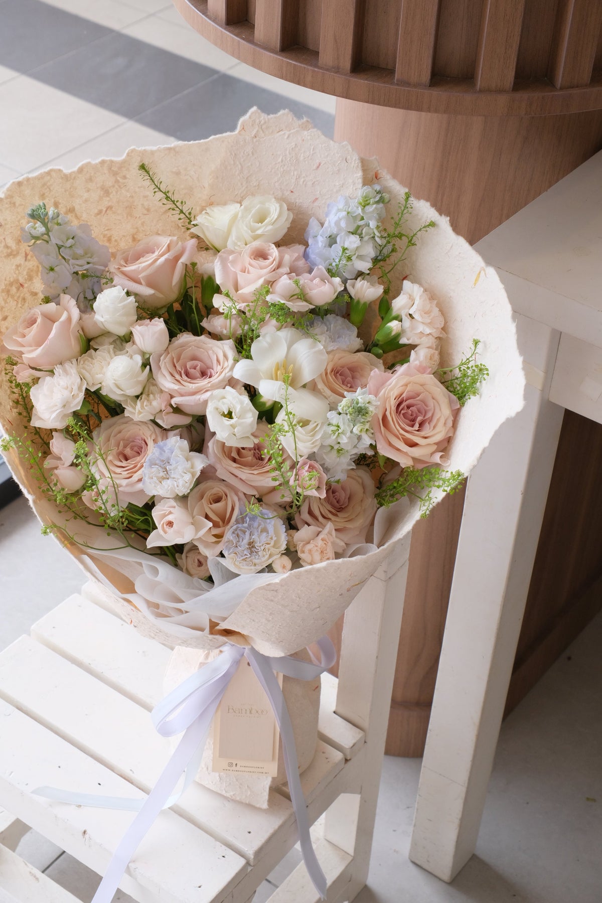 Rosewell Rose Bouquet by Bamboo Green Florist, Penang, photo 3