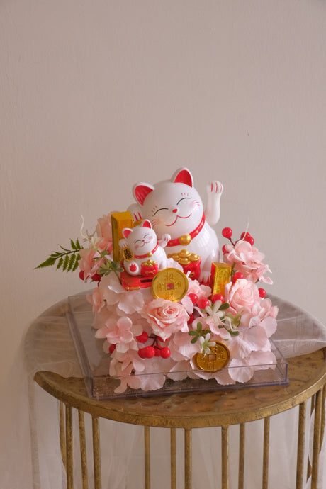 Sakura Maneki-neko Grand Opening Flowers by Bamboo Green Florist, Penang