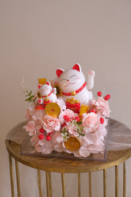 Sakura Maneki-neko Grand Opening Flowers by Bamboo Green Florist, Penang, photo 2