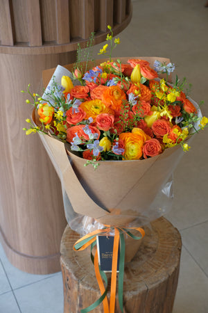 Omakase Bouquet (Citrus Orange) by Bamboo Green Florist, Penang, photo 3