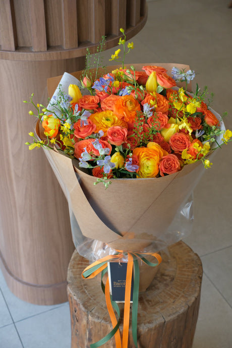 Omakase Bouquet (Citrus Orange) by Bamboo Green Florist, Penang, photo 3