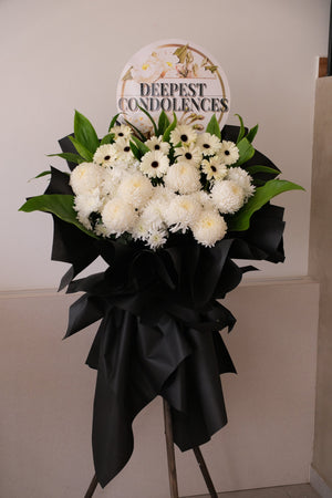Gentle Reflections Condolence Wreath by Bamboo Green Florist, Penang