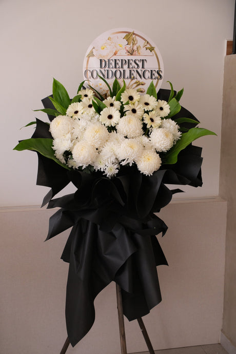 Gentle Reflections Condolence Wreath by Bamboo Green Florist, Penang