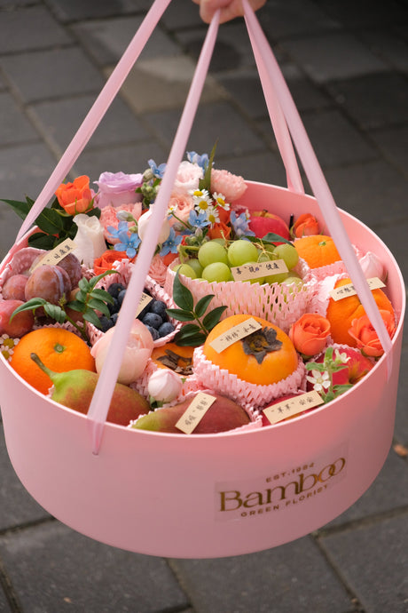 Amazed Me Fruit & Flower Basket by Bamboo Green Florist, Penang, photo 3