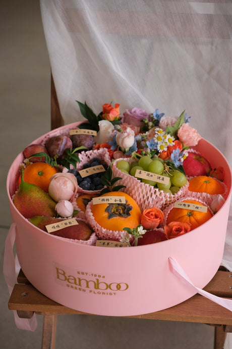 Amazed Me Fruit & Flower Basket by Bamboo Green Florist, Penang