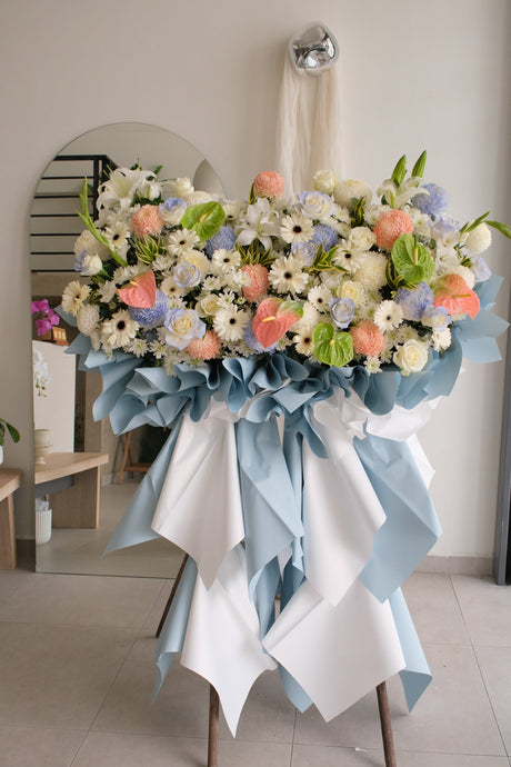 Fornia Condolence Wreath by Bamboo Green Florist, Penang