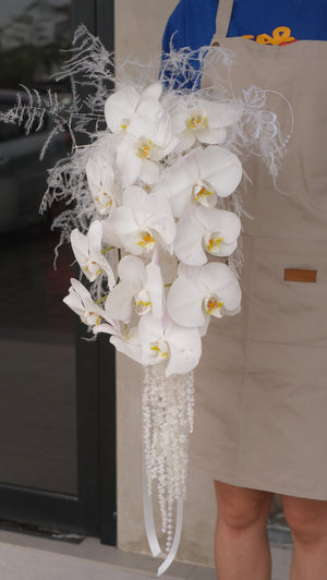 Pure Cascade Bouquet by Bamboo Green Florist, Penang, photo 2
