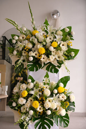 Sublime Solitude Condolence Wreath by Bamboo Green Florist, Penang, photo 2