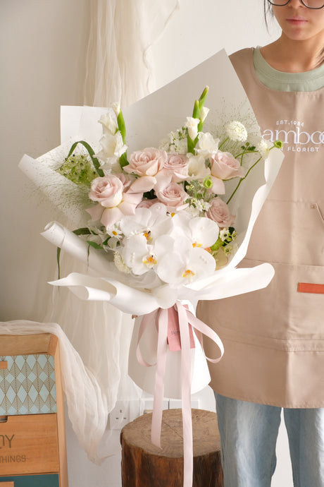 Omakase Bouquet (Modern Muse Neutrals) by Bamboo Green Florist, Penang