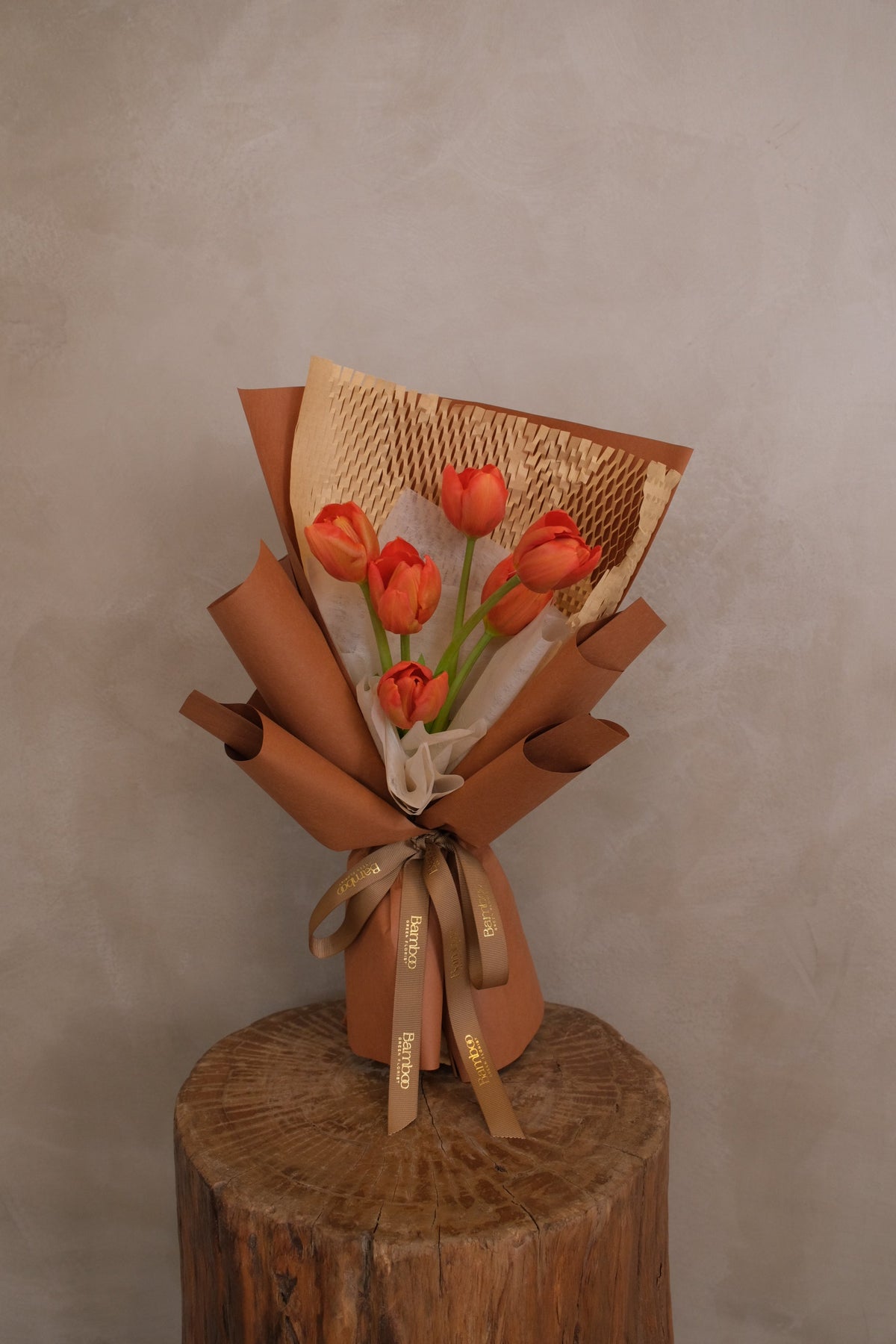 Orange Tulips by Bamboo Green Florist, Penang