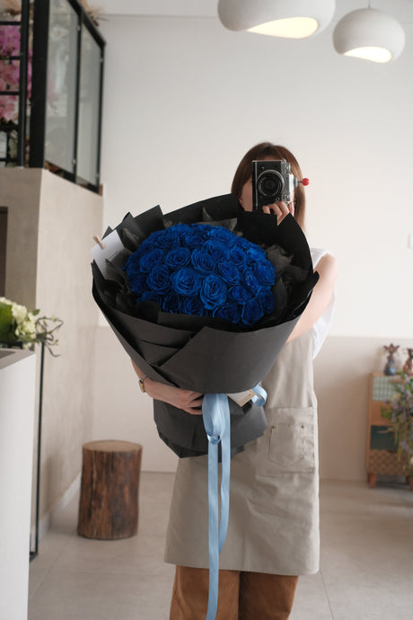 Violets Are Blue Rose Bouquet by Bamboo Green Florist, Penang, photo 5