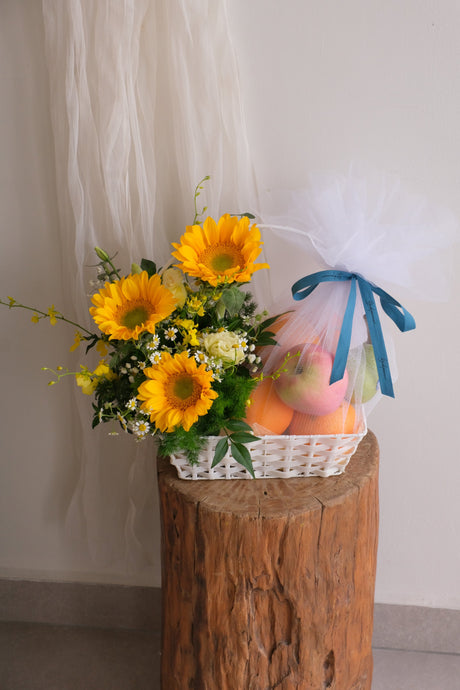 Sunny Harvest Basket by Bamboo Green Florist, Penang