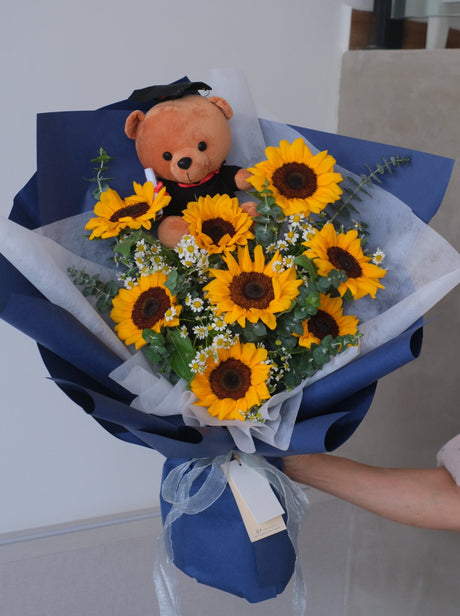 Aced My Way Sunflower Bouquet by Bamboo Green Florist, Penang, photo 2