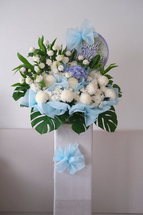 Norm Condolence Flowers by Bamboo Green Florist, Penang