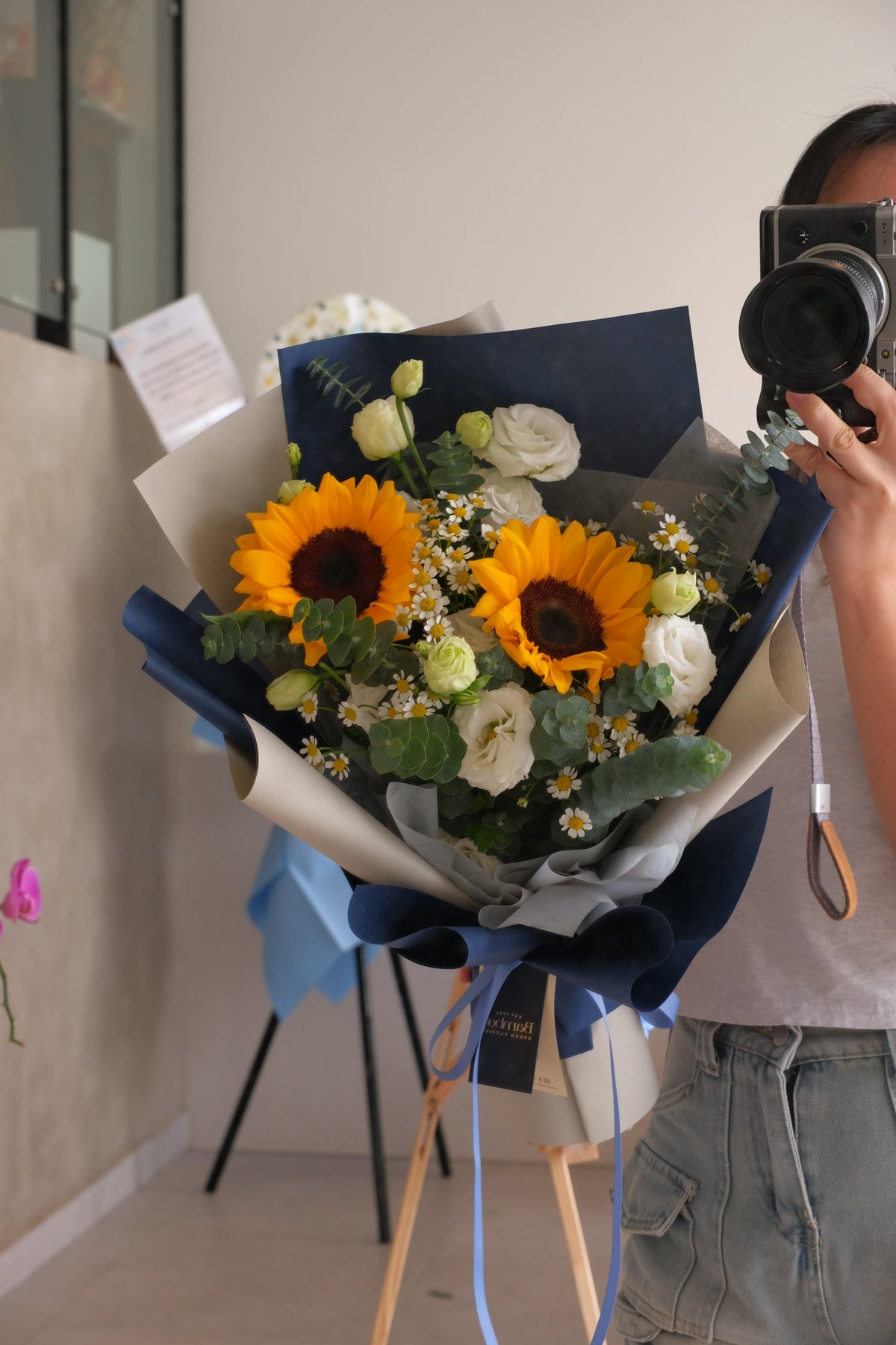 Pure Happiness Sunflower Bouquet by Bamboo Green Florist, Penang