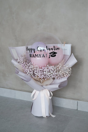 Graduation Blooms Baby's Breath Bouquet by Bamboo Green Florist, Penang