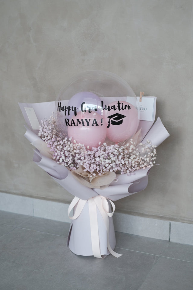 Graduation Blooms Baby's Breath Bouquet by Bamboo Green Florist, Penang