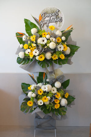 Armani Condolence Flowers by Bamboo Green Florist, Penang