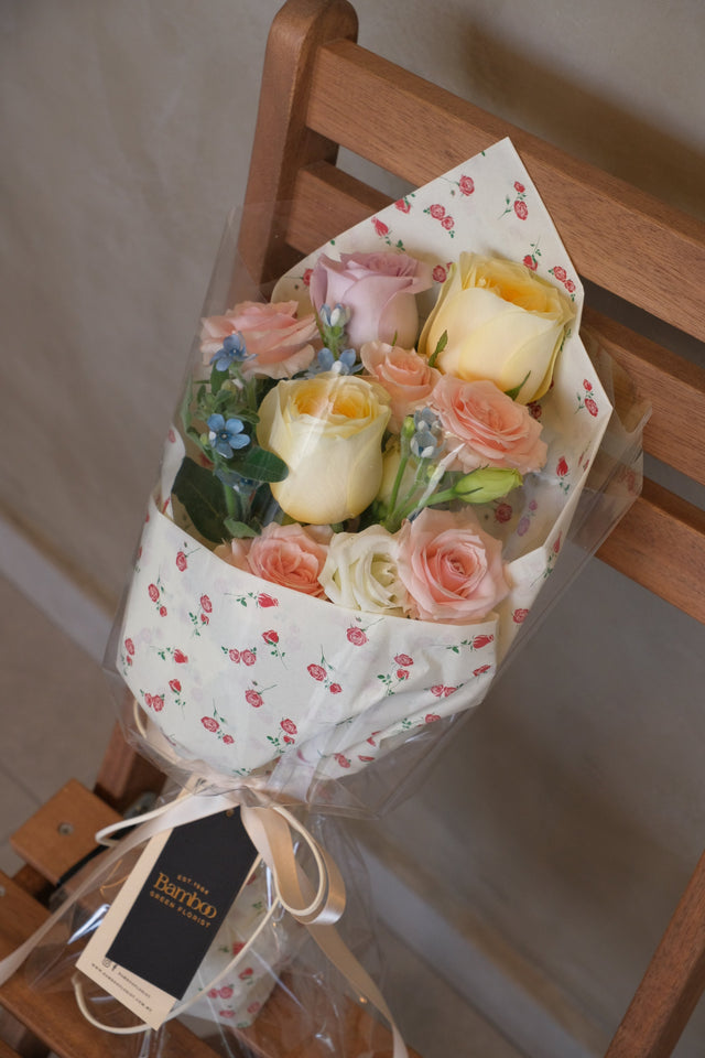 Blush & Buttercream - Bouquet of the Week by Bamboo Green Florist, Penang