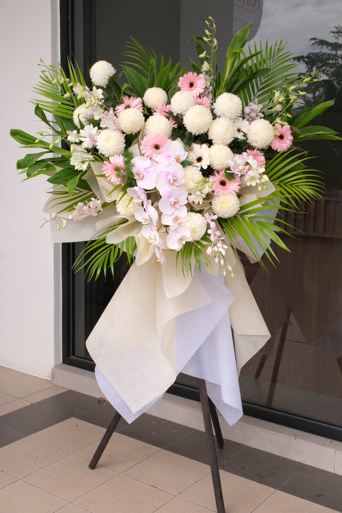 Loving Tribute Condolence Wreath by Bamboo Green Florist, Penang