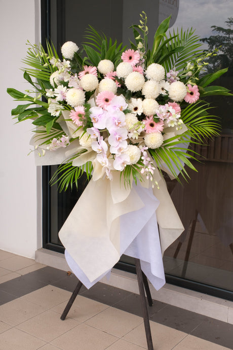 Loving Tribute Condolence Wreath by Bamboo Green Florist, Penang