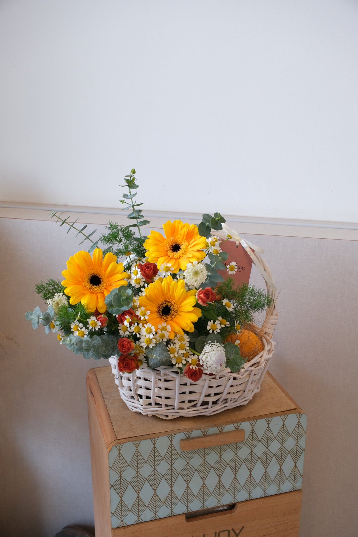 Garden Harvest Fruit & Flower Basket by Bamboo Green Florist, Penang