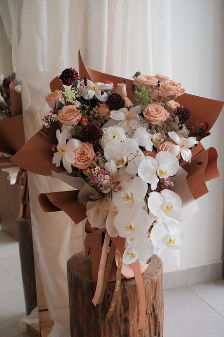 Omakase - Coffee on the Agenda Vase Arrangement by Bamboo Green Florist, Penang, photo 4