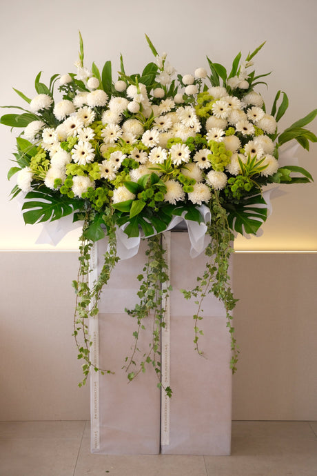GOAT Condolence Wreath by Bamboo Green Florist, Penang