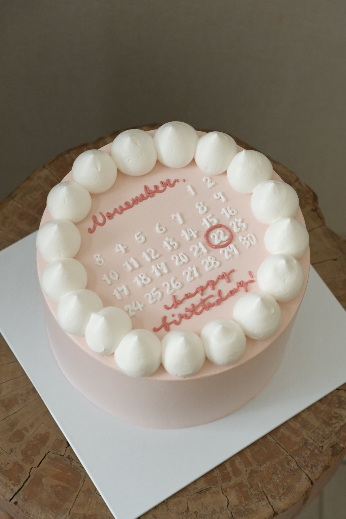 Calendar Theme Cake by Bamboo Green Florist, Penang