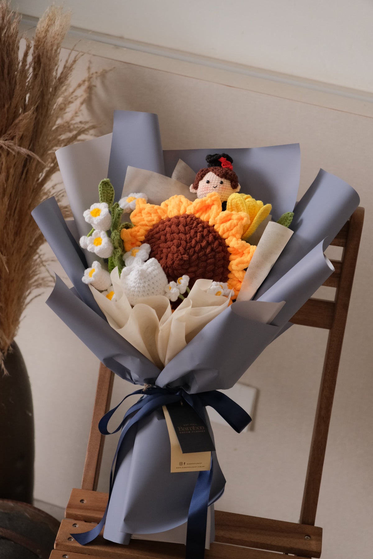Stitch Bloom - Crochet Sunflower Bouquet by Bamboo Green Florist, Penang, photo 2
