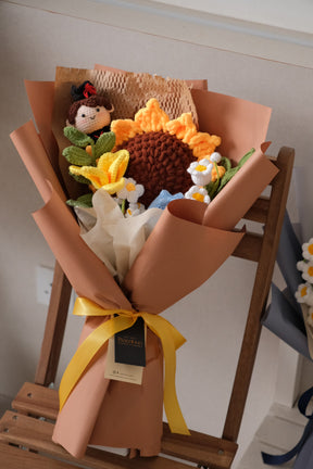 Stitch Bloom - Crochet Sunflower Bouquet by Bamboo Green Florist, Penang